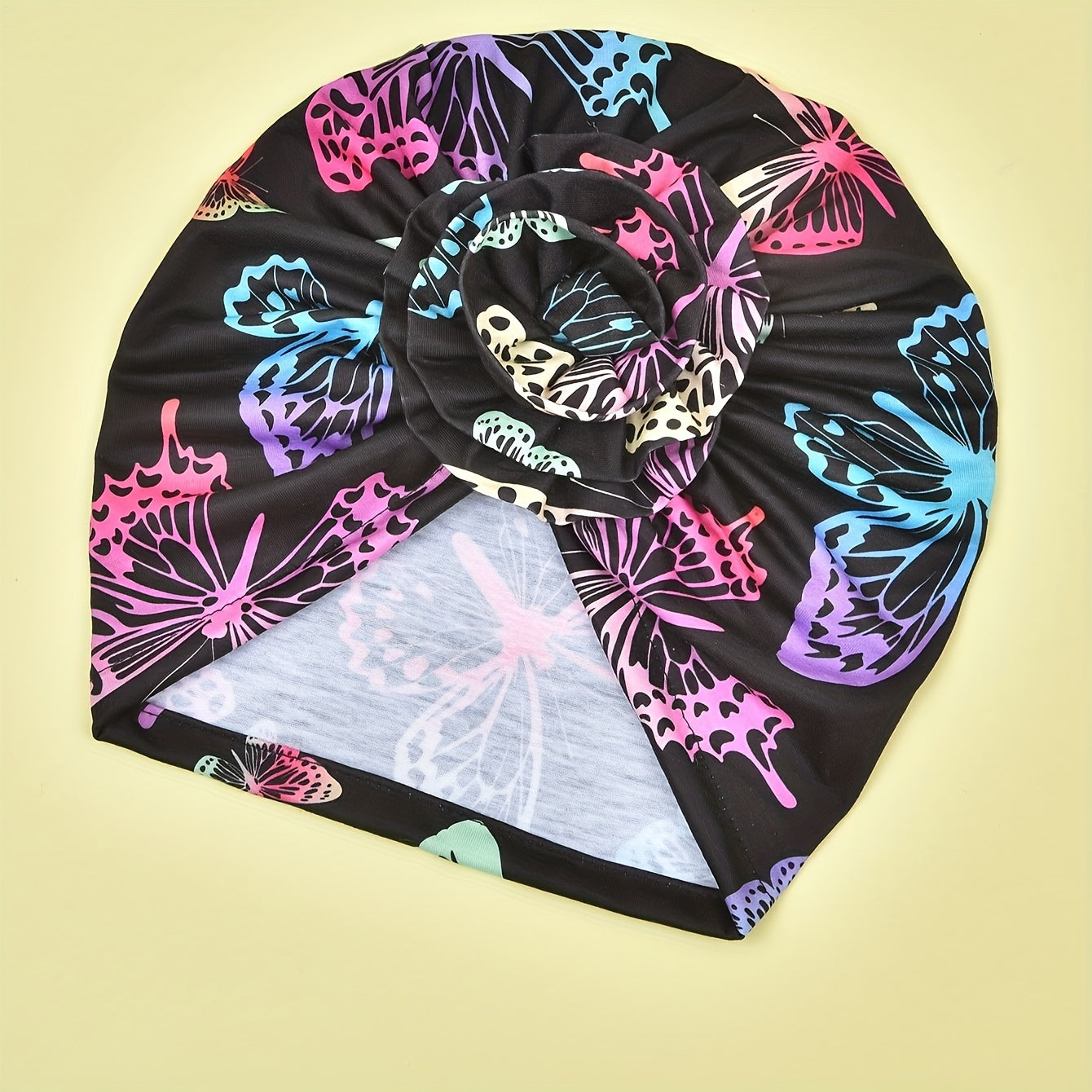 Elegant Women's Floral Turban Headwrap: Vibrant Colors, Soft Polyester Fabric, and Comfortable Elastic Design for a Chic Look